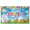 Easter Decorations Banner 71.8" X 43.3" Backdrop Happy Easter Eggs Bunny NEW
